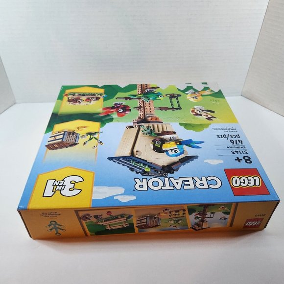 New Sealed Lego 31143 Creator 3 In 1 Birdhouse 476 Pc Block Set Beehive Park - Picture 9 of 11